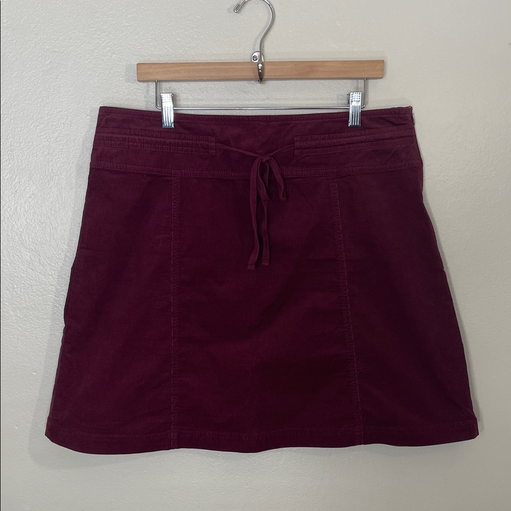 Like New Sahalie Burgandy Corduroy  Skirt